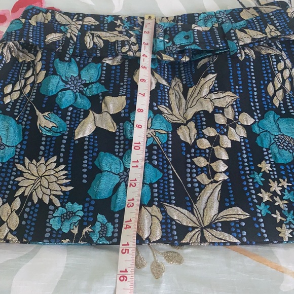 Floral Print Brocade Mini Skirt main image 0